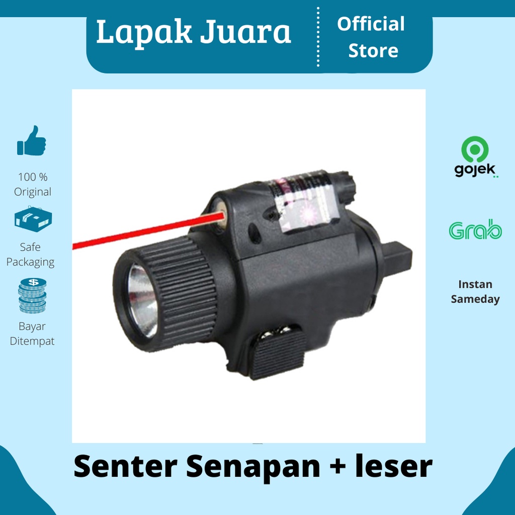 Senter Senapan | Senter Senapan Angin | TaffLED Senter Senapan Tactical Quick Release Rail Mount + L