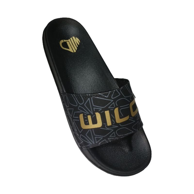 sandal Slide pria /sandal flip flop/sandal slippers wild black gold original/ sandal slop pria