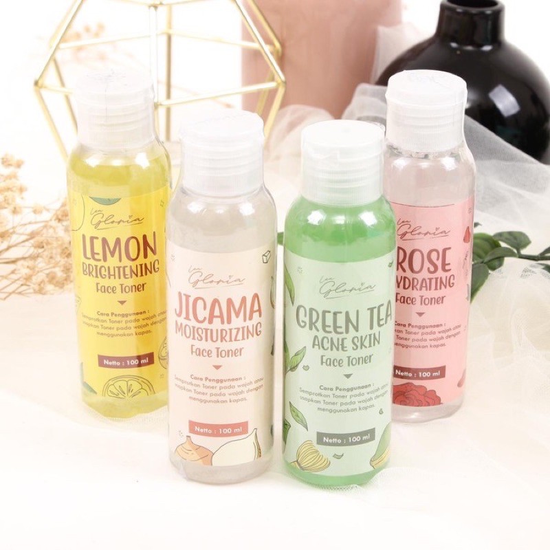 [BPOM] Face Toner By Lea Gloria 100ml / Face Toner Rose Lemon Jicama Greentea / Toner Lea Gloria