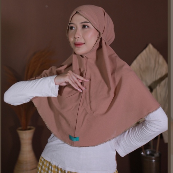 Kerudung Bergo Maryam Picot / Hijab Bergo Picot