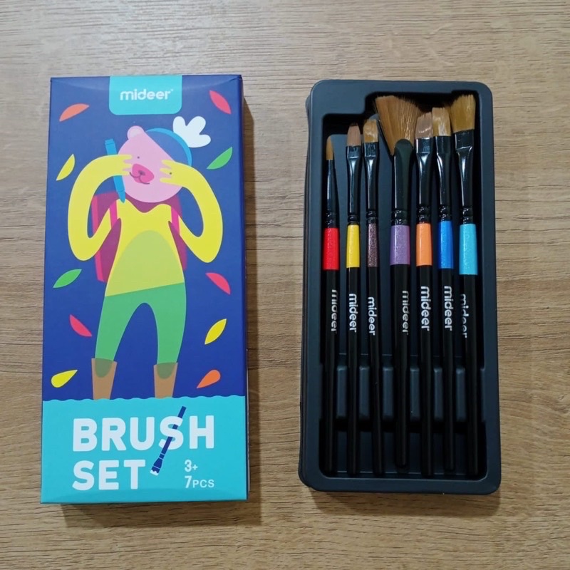 mideer paint brush set kuas gambar anak