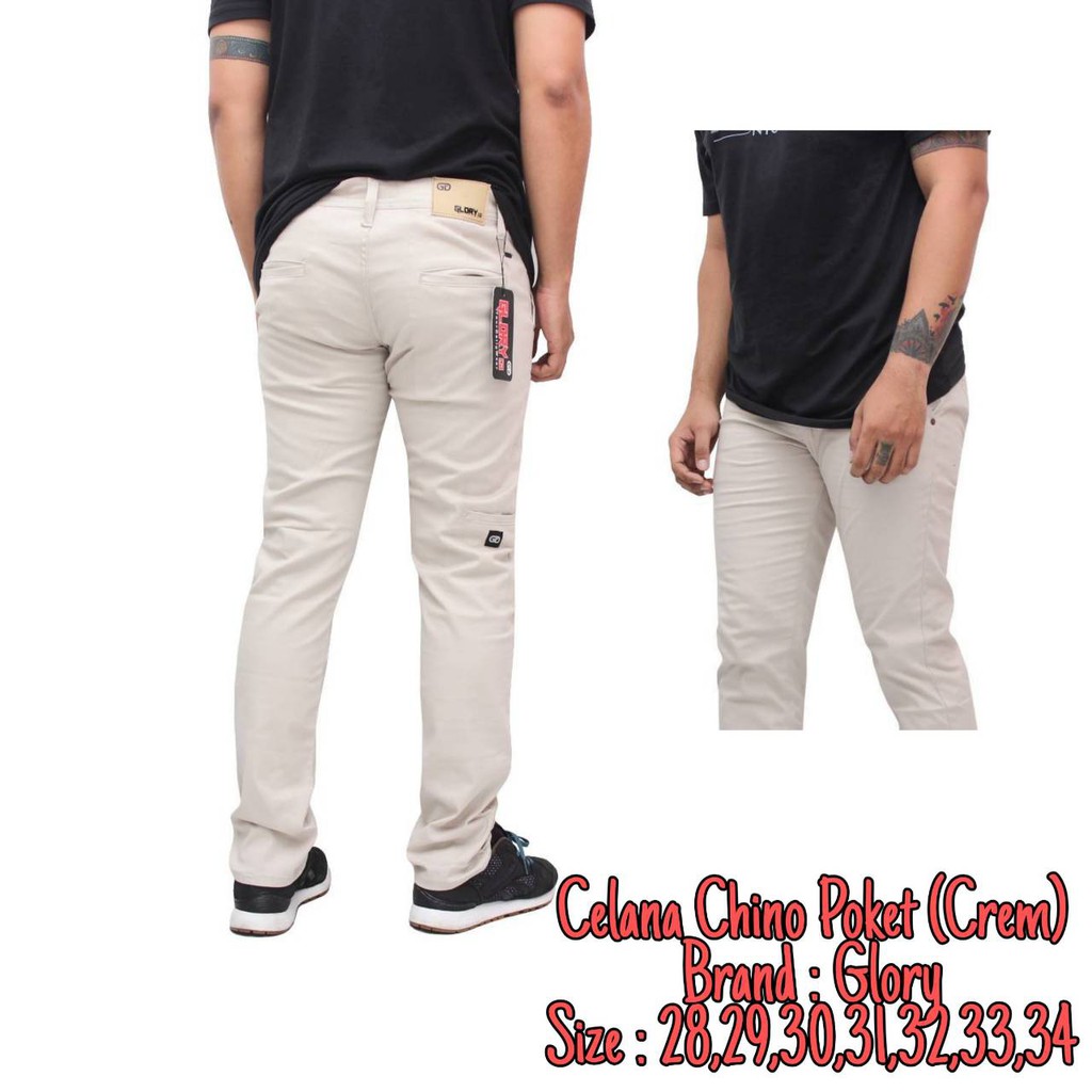 Celana panjang pria pensil celana chino pria semi SLIM FIT  celana chino pocket pria original