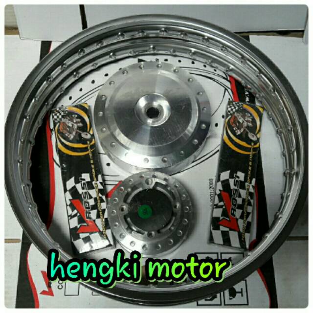 Sepaket Velg jari jari motor yamaha matic 17..scoopy,beat,vario..