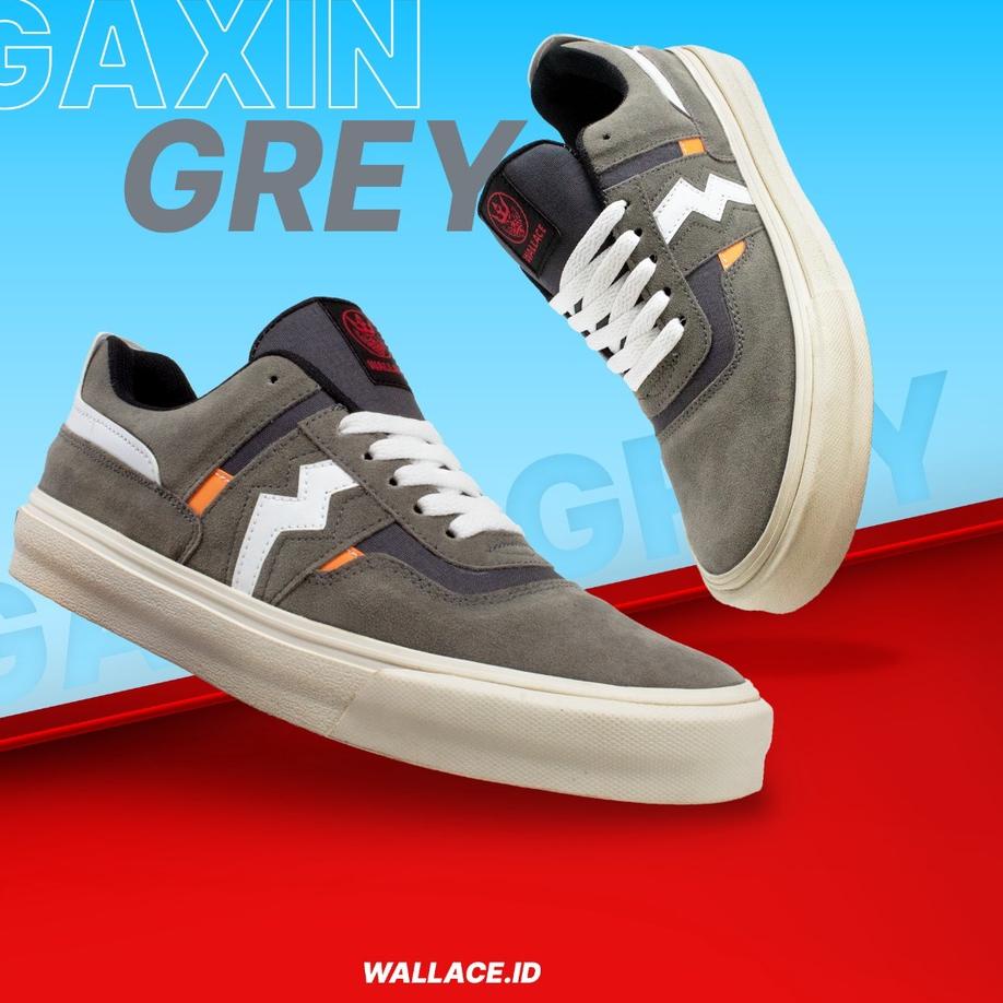 π Wallace 39-43 Gaxin Navy Sepatu Casual Ringan Nongkrong Pria sepatu vulcanized skateboard  