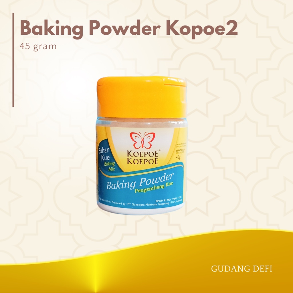 

BAKING POWDER KOEPOE 45 GRAM PENGEMBANG KUE BAKING MIX BAHAN KUE