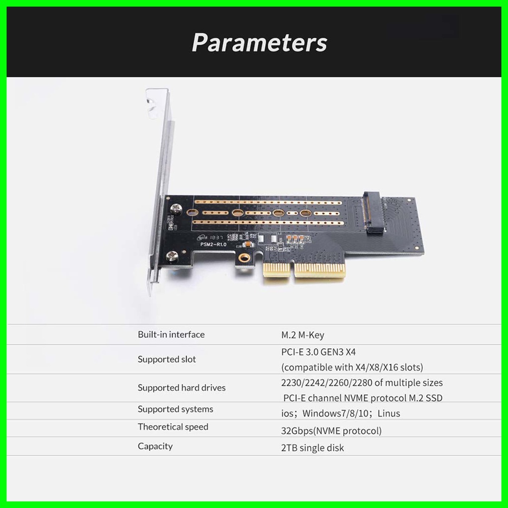 ORICO PSM2 CONVERTER M2 NVME to PCI-E 3.0 X4 Expansion Card
