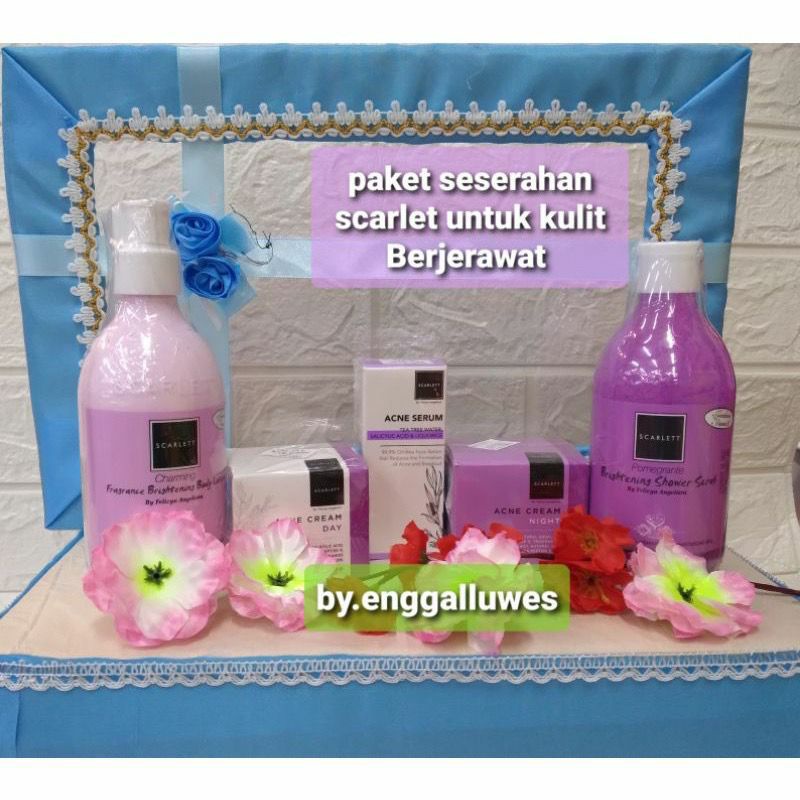 PAKET SESERAHAN/ PAKET KADO/PAKET HANTARAN SCARLET ACNE FRE BOX - PAKET HANTARAN SCARLETT MURAH