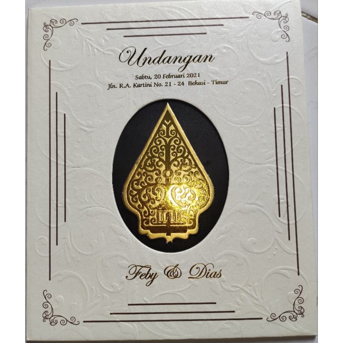 Undangan Pernikahan HardCover Amplop Super Mewah