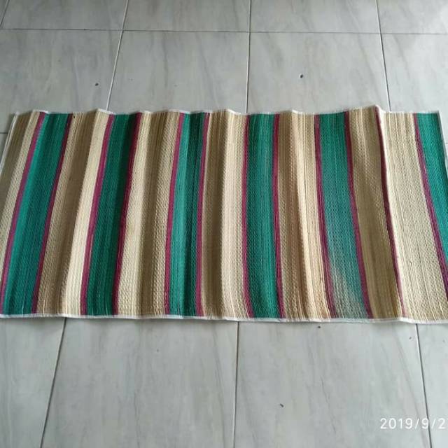 Tikar Lipat Mendong Kecil 120cm x 56cm / Tikar Gulung Mendong / Tikar Tenun Kecil