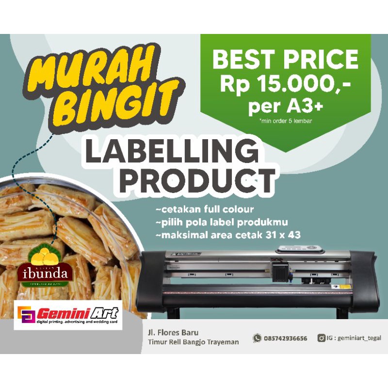 

stiker produk makanan / minuman