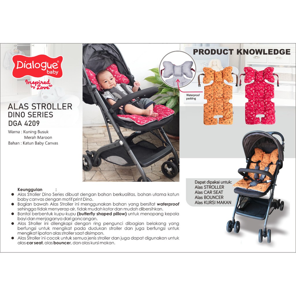 Dialogue Baby Alas Stroller Dino Series DGA4209