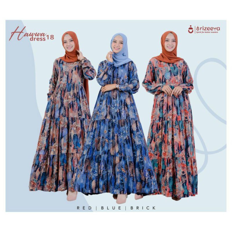 Gamis Rayon Viscose HAWWA Dress 18 Orizeeya