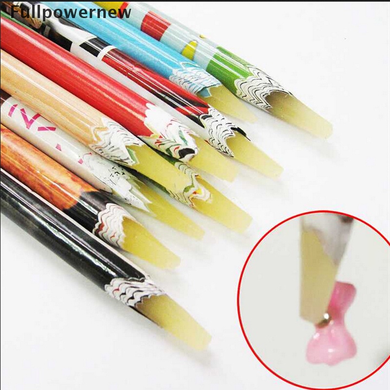 (FULL) 1pc Pensil Pengambil Berlian Imitasi Bahan Resin Untuk Dekorasi Nail Art