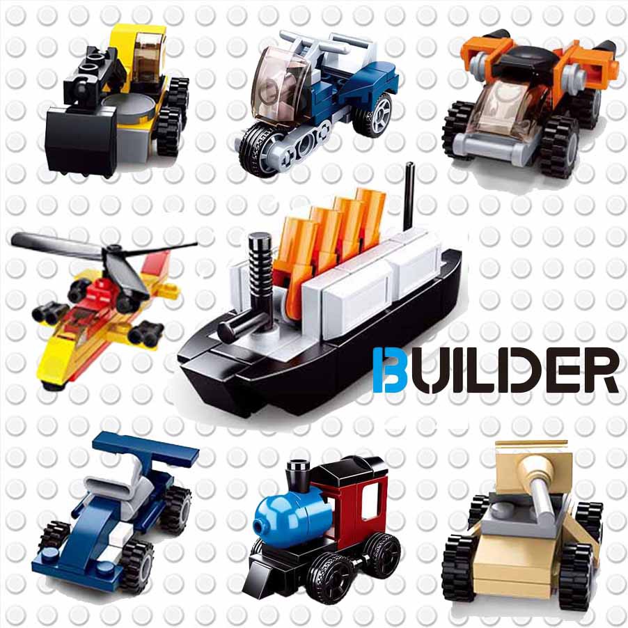 Mainan Lego  Sluban Builder Vehicle Robot  kendaraan super 