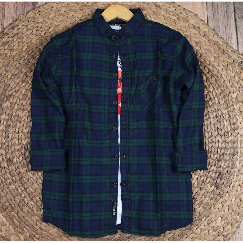 Baju Kemeja Flanel Pria Lengan Panjang Casual eighty eight Flannel