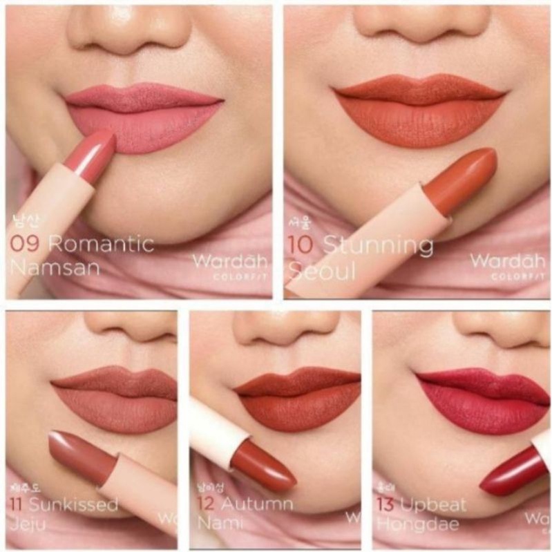 lipstick wardah korean series