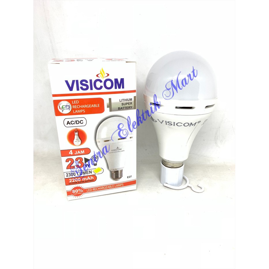 Lampu / Bola LED Emergency AC/DC Visicom 23Watt