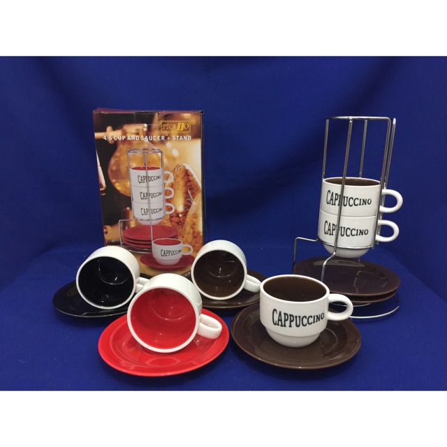 Cangkir kopi set keramik / cup saucer espresso