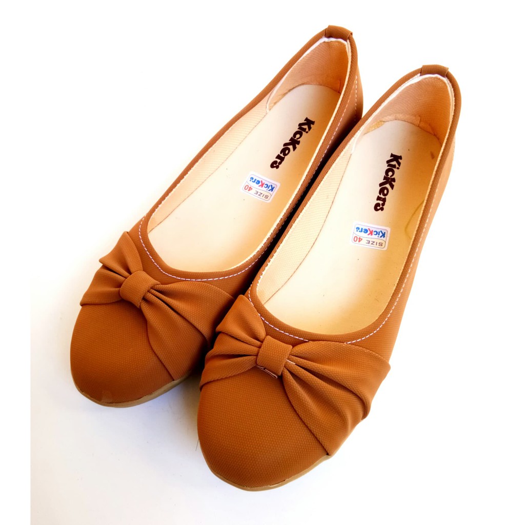 Sepatu Flat Shoes Kerja Wanita Casual Santai Motif Pita | Shopee Indonesia