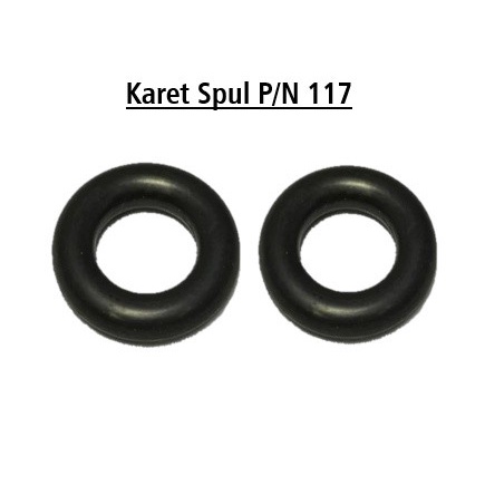 P/N 117 KARET PENGGULUNG BENANG SPOOL MESIN JAHIT HITAM / TRADISIONAL