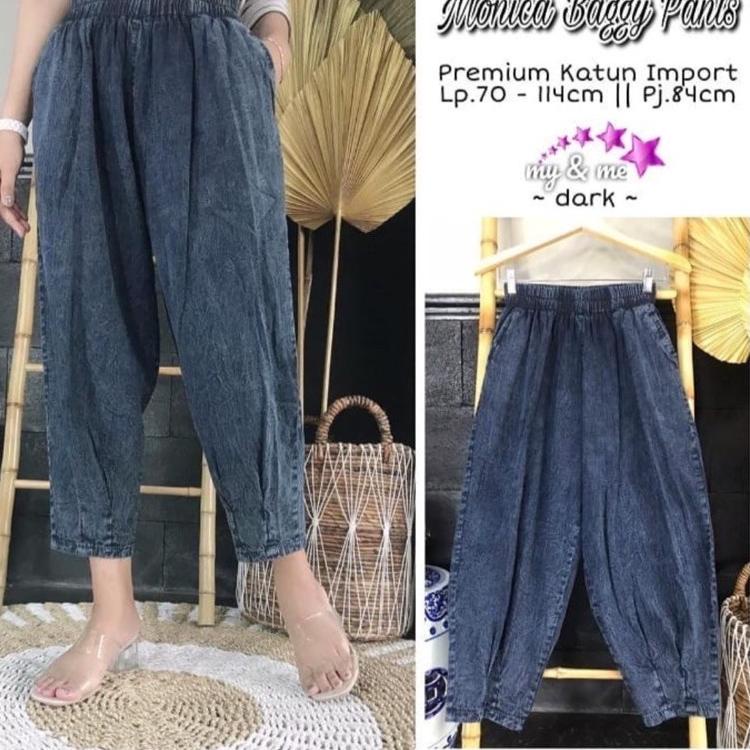 Best Seller.. Monica Ikado Baggy Pants Jumbo