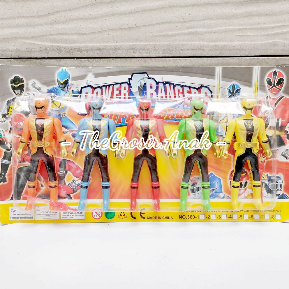 Power Super Rangers 15x28cm Mainan Mini Action Figure Superhero