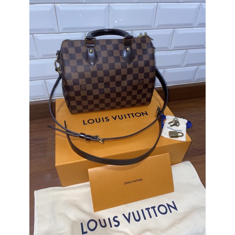 PRELOVED Louis Vuitton Speedy Bandou 25 Damiere 2019