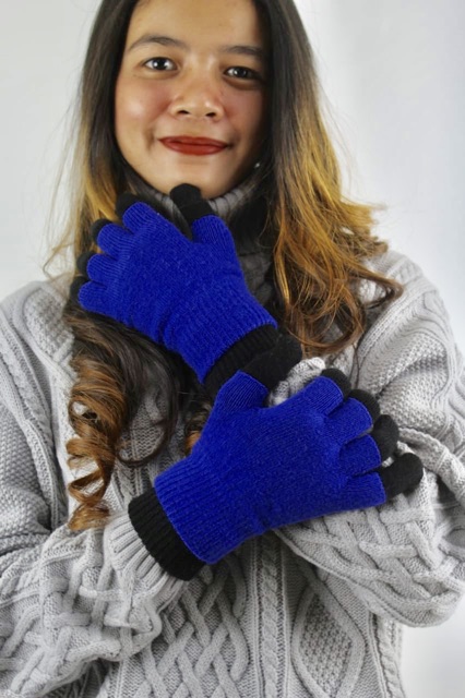 Sarung Tangan Rajut Wool Glove Winter Musim Dingin 3in1