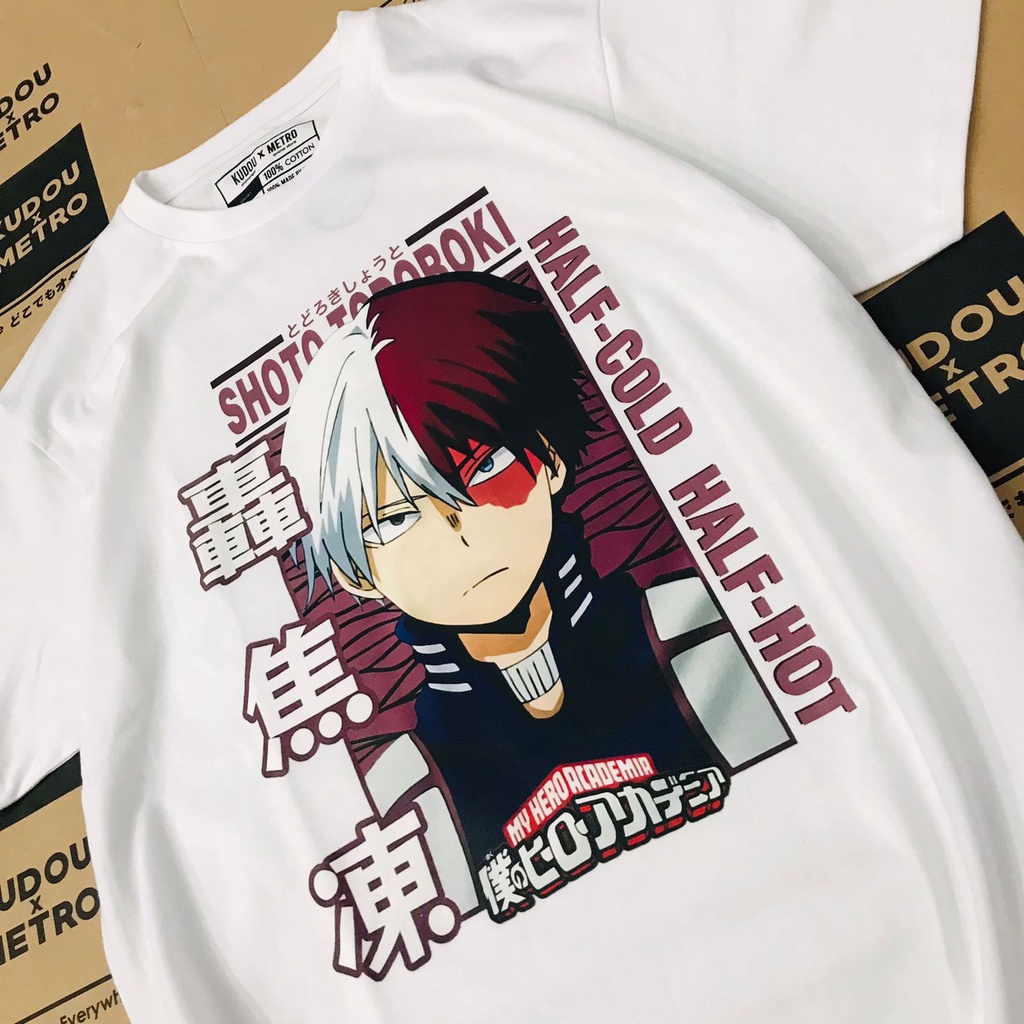 Tshirt Todoroki Shoto Classic Anime Manga Boku  No Hero Academia BNHA Premium Unisex