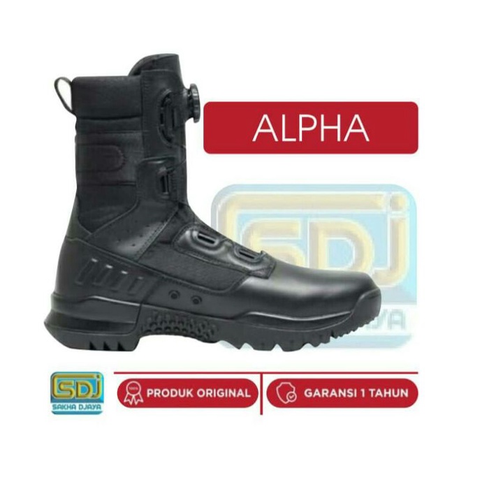 SEPATU TACTICAL BOOTS LAARZ ALPHA - BLACK