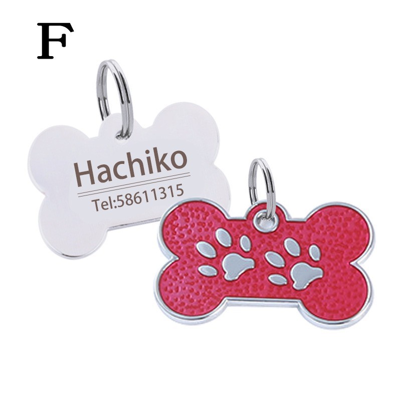Liontin Kalung Anjing / Kucing Bahan Stainless Steel