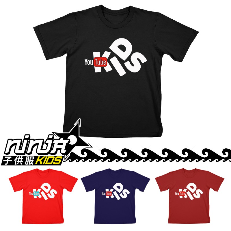 BAJU KAOS ANAK YOUTUBE CHANEL KIDS MURAH LUCU TANGGUNG BERKUALITAS DISTRO