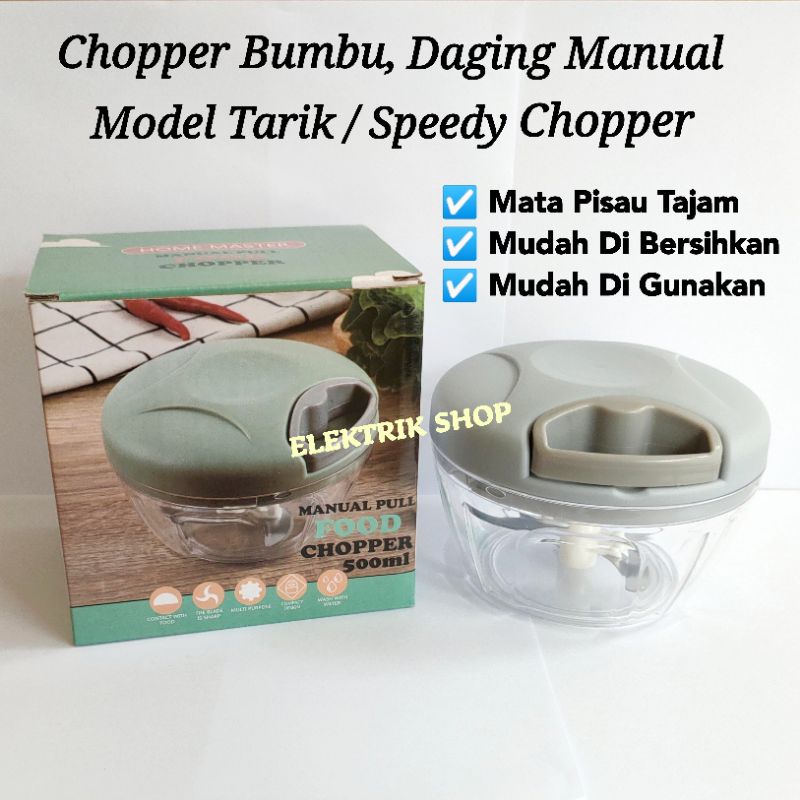 CHOPPER BUMBU TARIK BLENDER MANUAL / SPEEDY CHOPPER 500ML