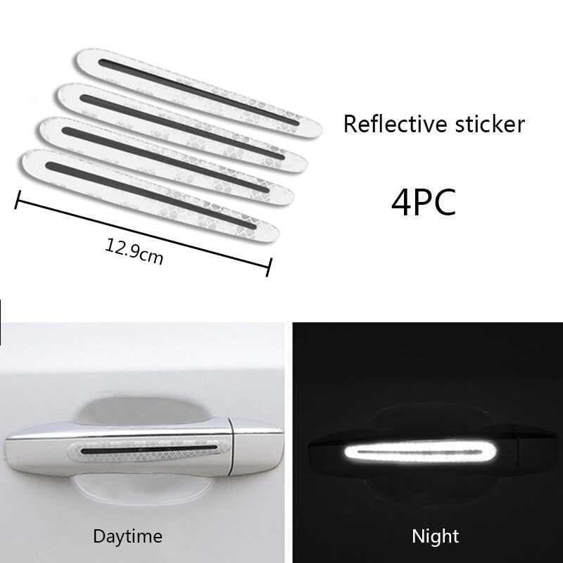 Sea Metal Stiker Reflektor Mantul Nyala Anti Gores Handle Pintu Mobil