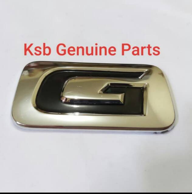 Emblem Tulisan Tipe Type G Toyota Innova Reborn Innova Fortuner Asli