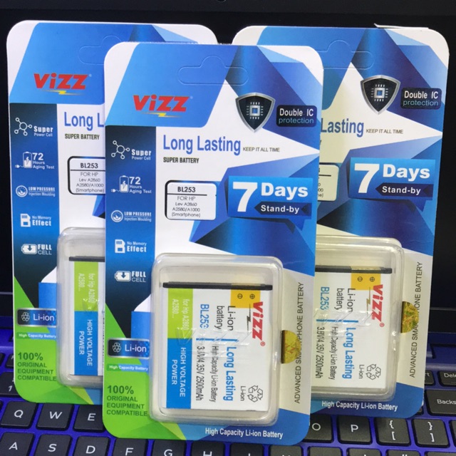 BATERAI BATRE BATTERY VIZZ MURAH LENOVO BL253 2500MAH DOBBLE POWER BATRE VIZZ DOBLE POWER