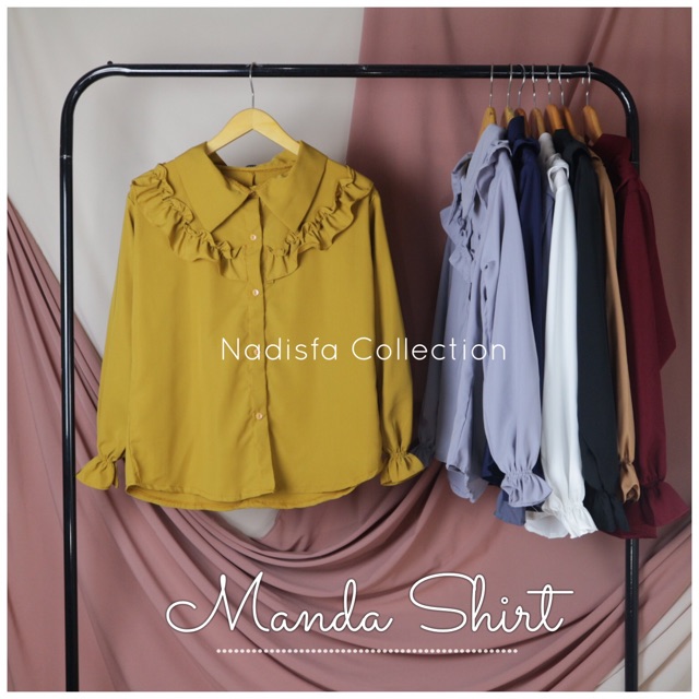 Manda Shirt kemeja polos