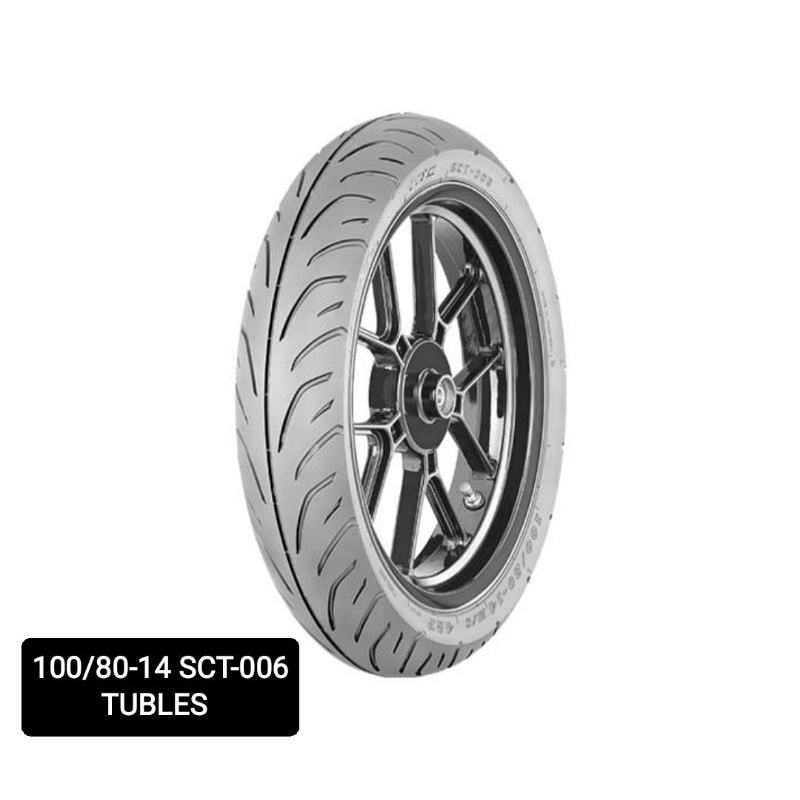 BAN LUAR IRC 100/80-14 TUBLES SCT-006 TL BAN IRC 100/80-14 SCT-006 TUBLES