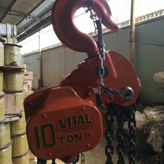 (MEI) chain block vital 10 ton x 10 m takel kerekan manual