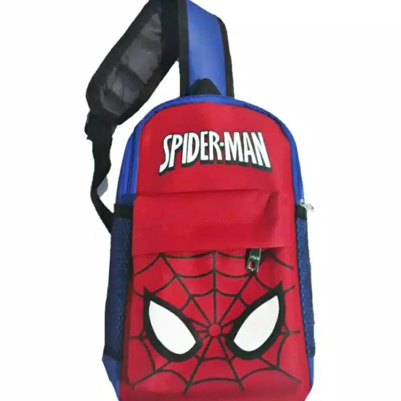 tas selempang anak sekolah spidermen batman murah