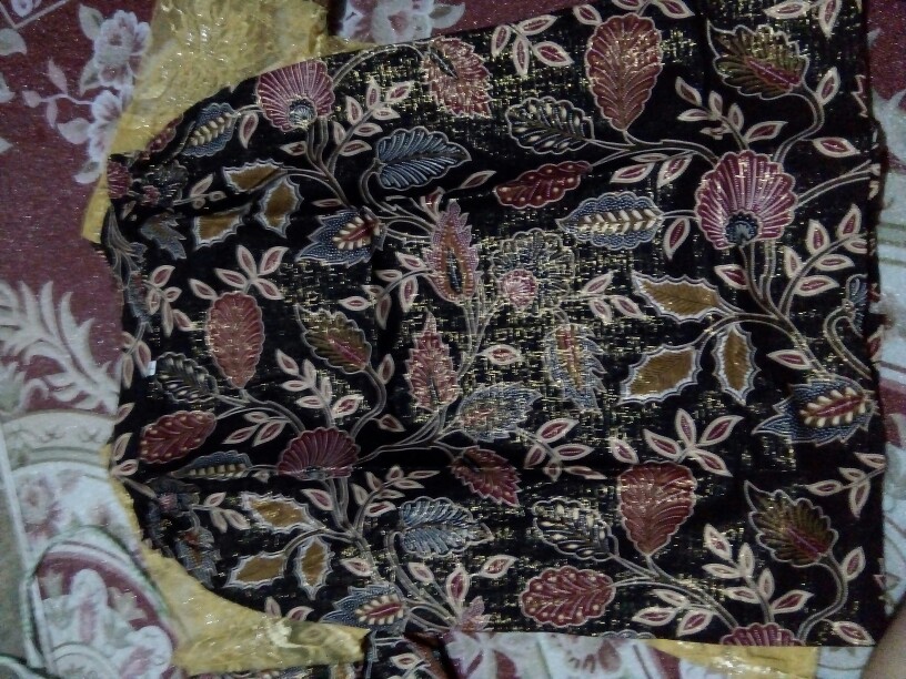 Setelan Batik Brokat Couple Plus Anak Dewi