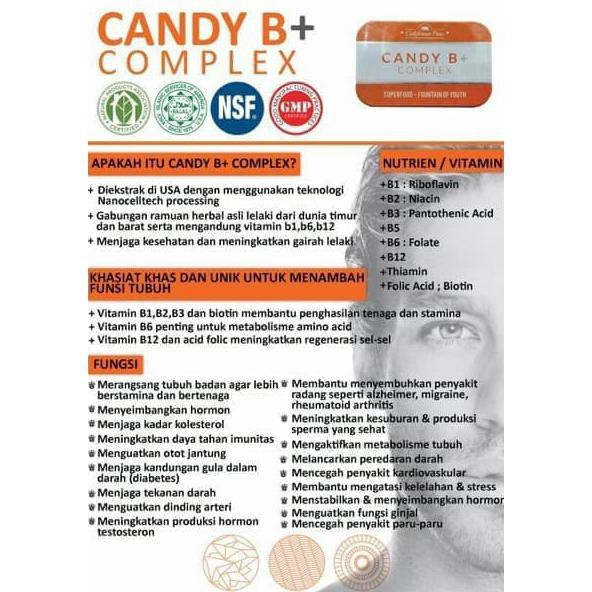 #  manjurCANDY B+ COMPLEX ISI 12PCS PERMEN PRIA KUAT-OBAT HERBAL #