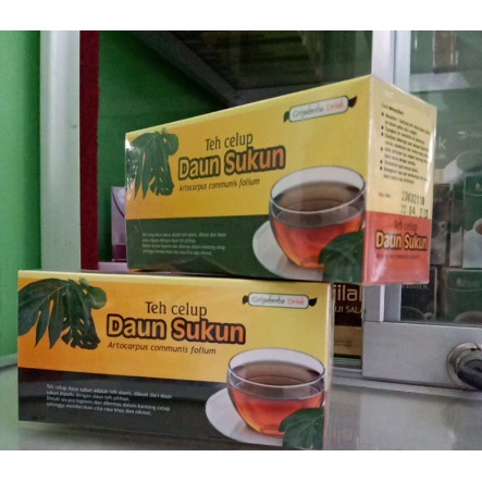 

Teh herbal DAUN SUKUN ASLI ISI 20 KANTON 100% HERBAL