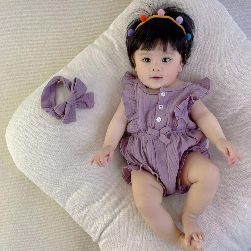 ROMPER BAYI SET / ROMPER DAN BANDO BAYI