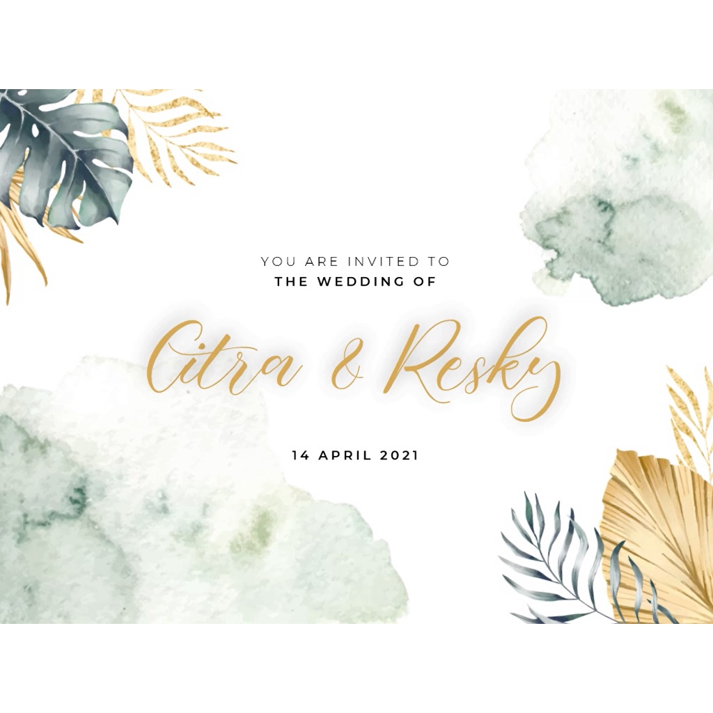 Undangan Digital / Undangan Digital Pernikahan / undangan video /undangan digital video R109