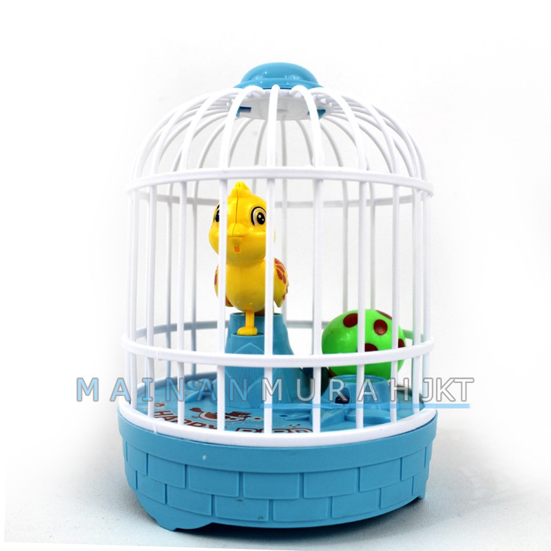 MAINANKEI ANAK BURUNG VOICE CONTROL BIRDCAGE FU1138 BURUNG TEPUK BERSUARA