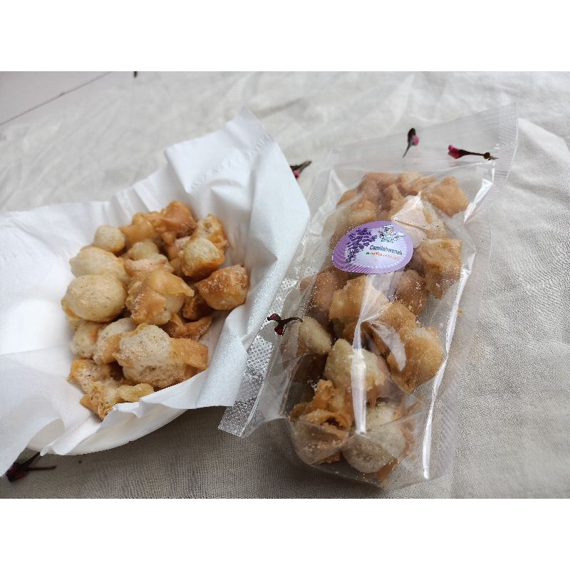 

siomay mini kering rasa bbq dapat (5pcsmix)