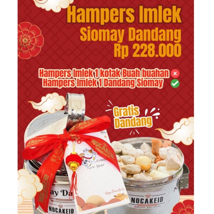 

Hampers unik siomay dandang natal, christmas imlek new year, Tahun baru