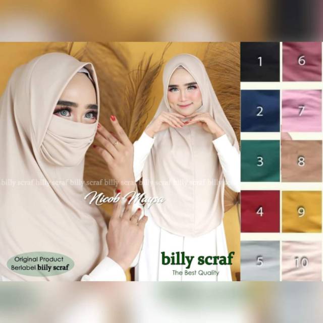 Maysa niqob hijab by billy scarf