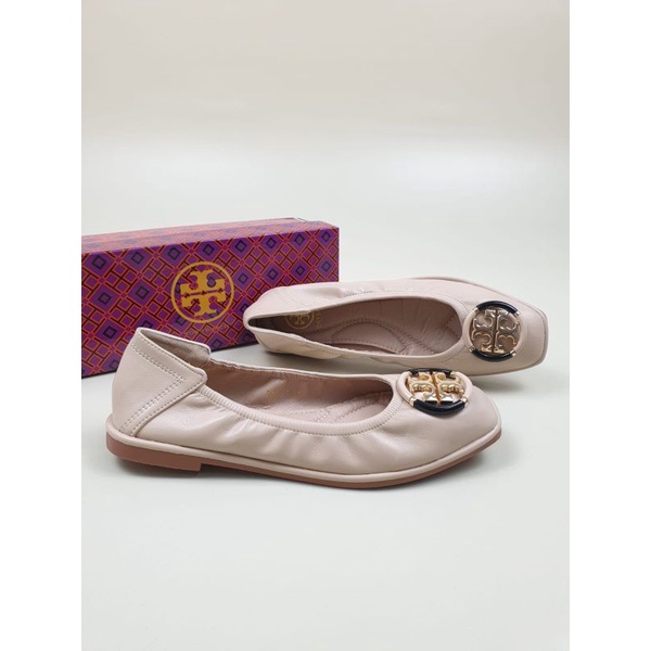 SEPATU TORY BURCH MULTI LOGO FLAT SHOES BALLET SIZE 35-41
